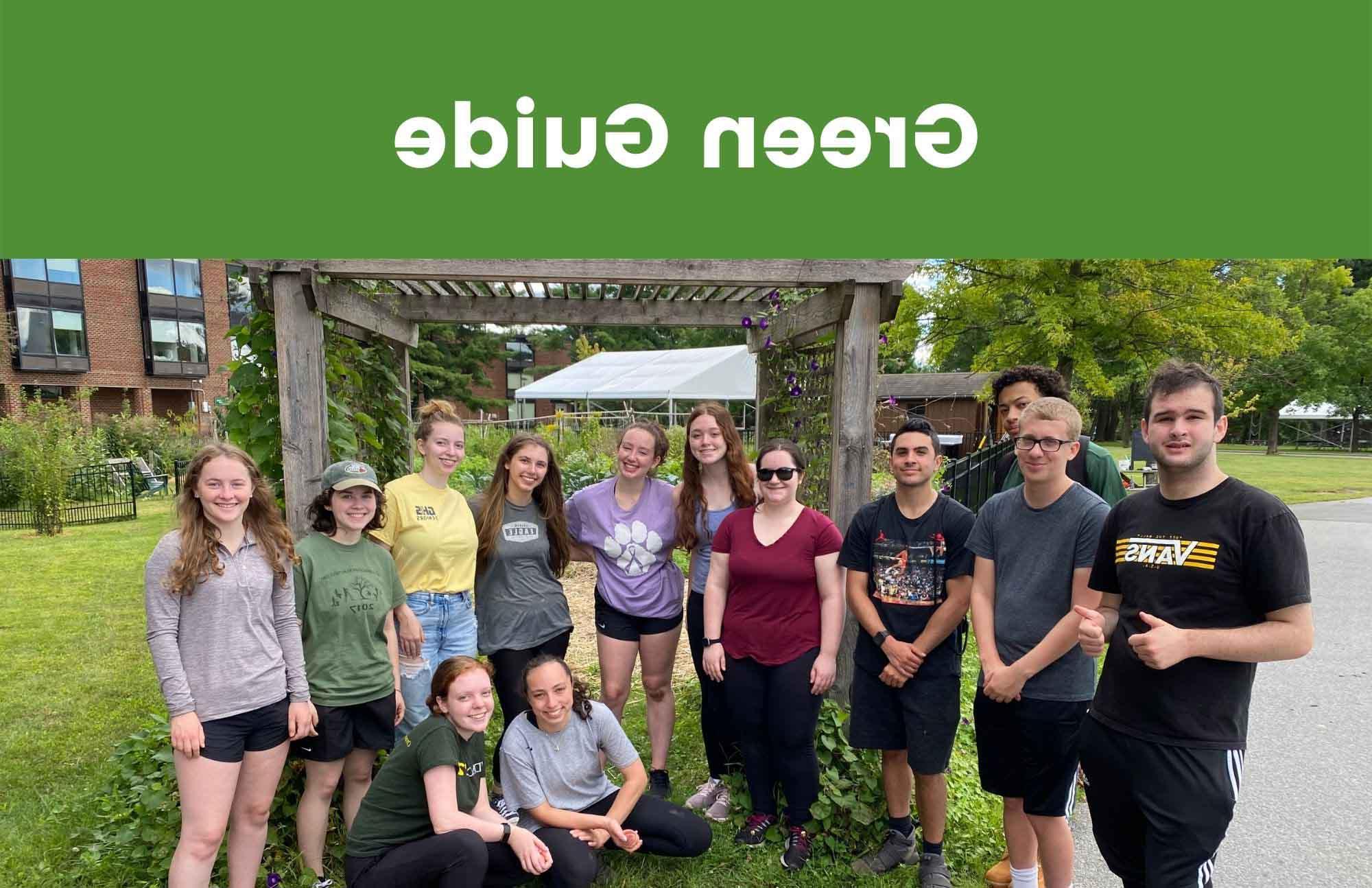 Photo of student in the community garden